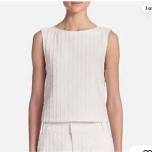 Alice & Olivia Eryn Check Jacquard Top size 4